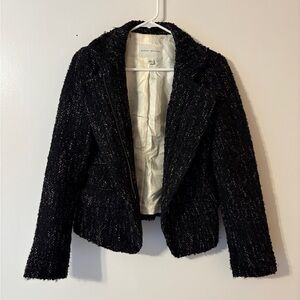 Banana Republic Women’s Bouclé Moto Jacket Wool Blend Zip Up Size 6